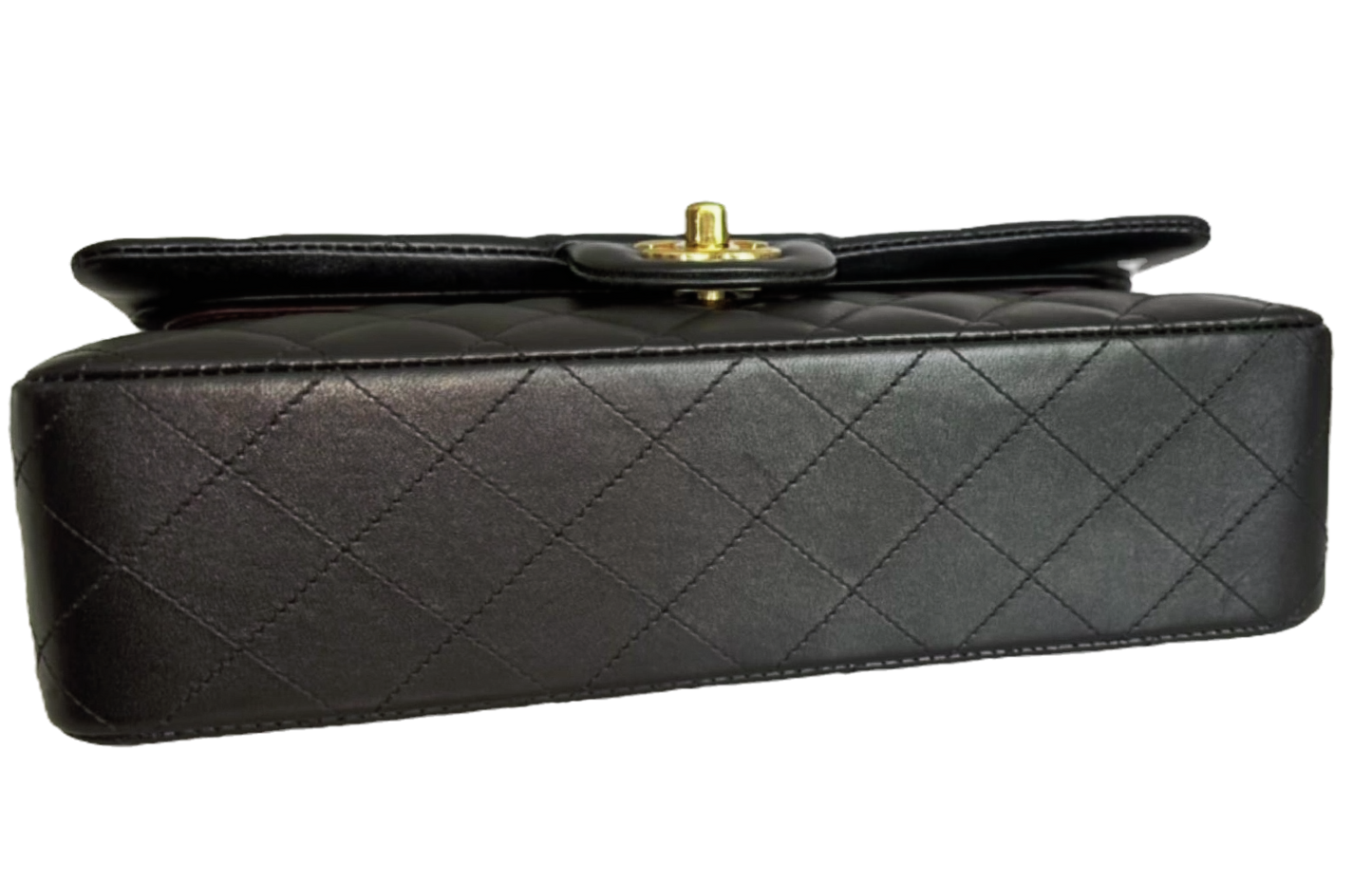 Chanel Classic Medium Double Flap Bag – Rectangular, Black Quilted Lambskin image 10