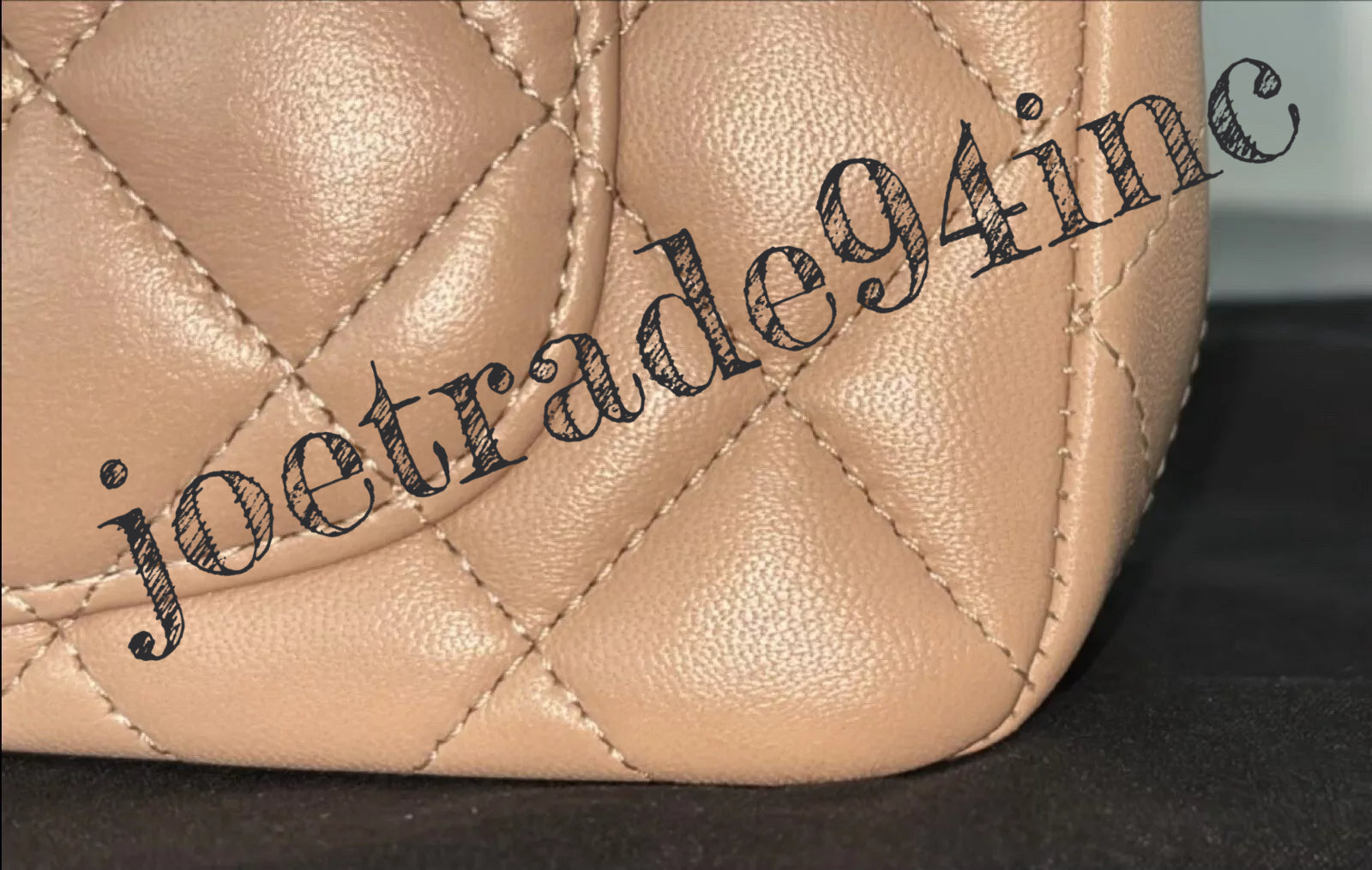 Chanel Lambskin Quilted Mini Top Handle Flap Bag In Beige image 10