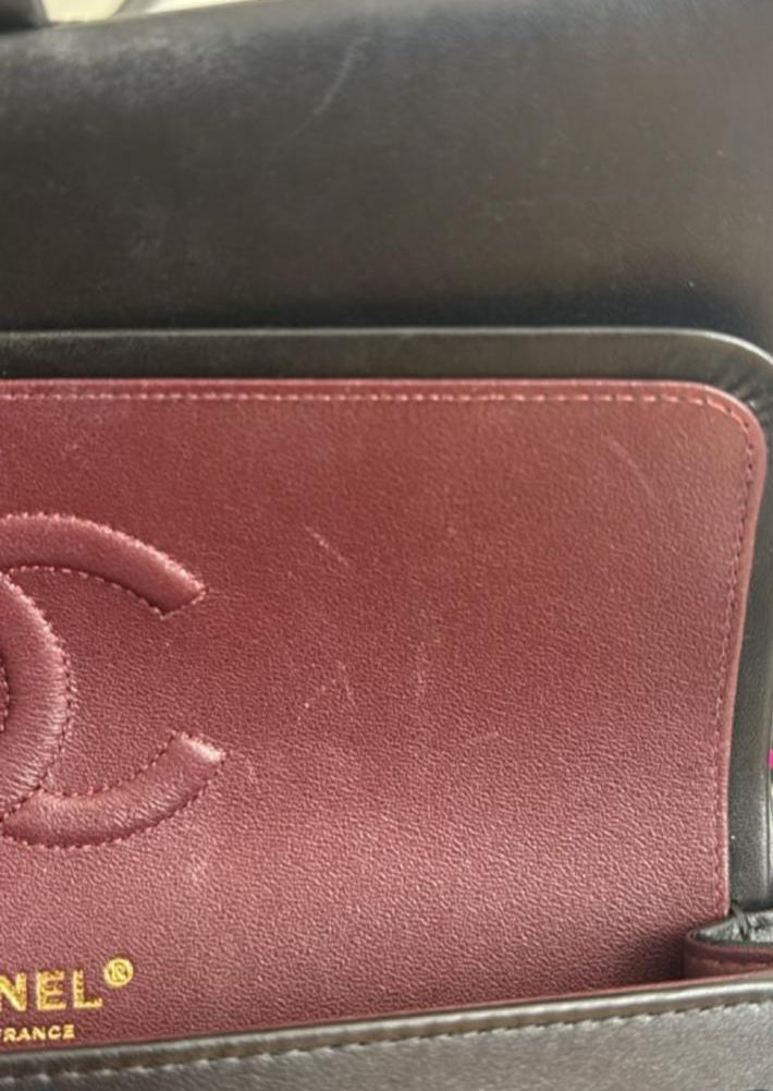 Chanel Classic Medium Double Flap Bag – Rectangular, Black Quilted Lambskin image 13