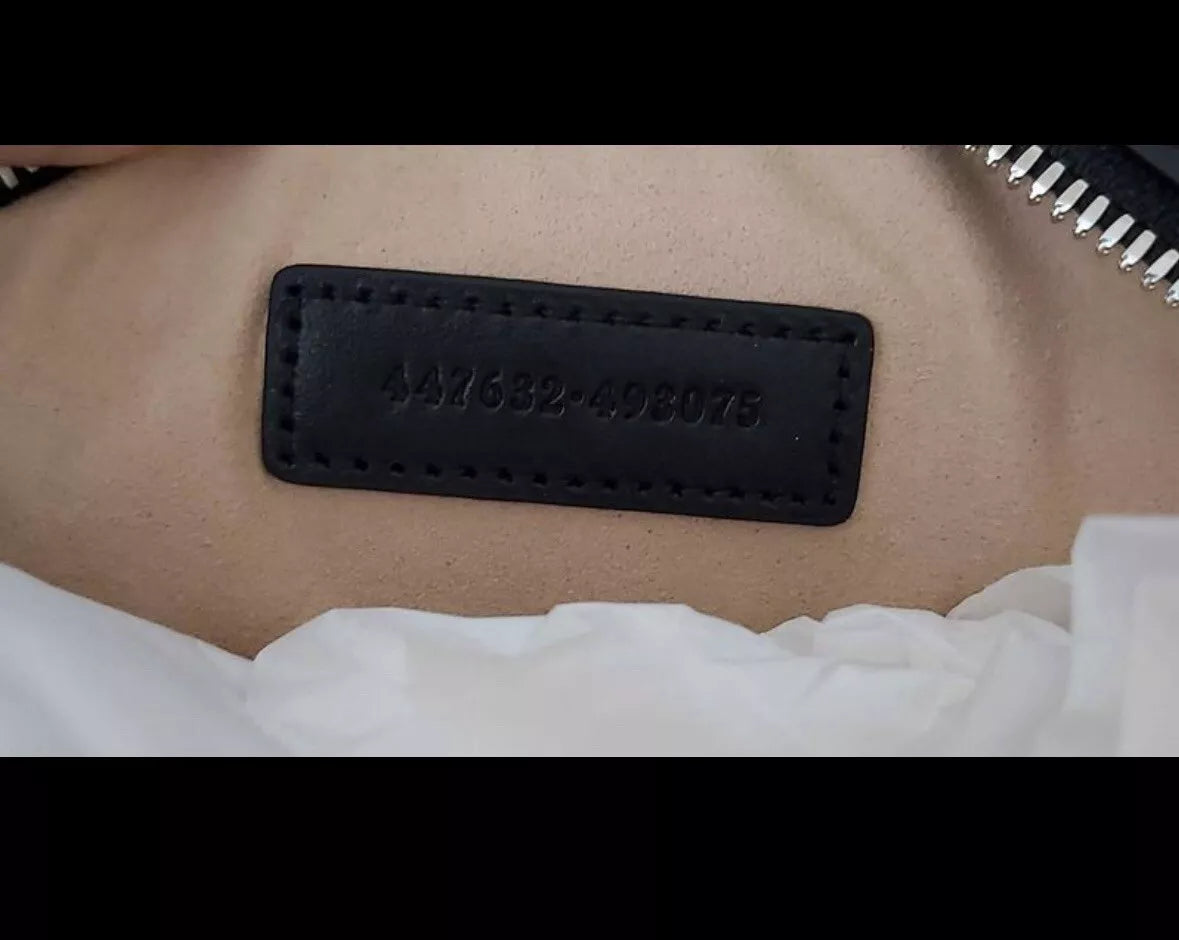 Gucci GG Marmont Chevron/Matelasse Shoulder Bag Small Black Leather image 3