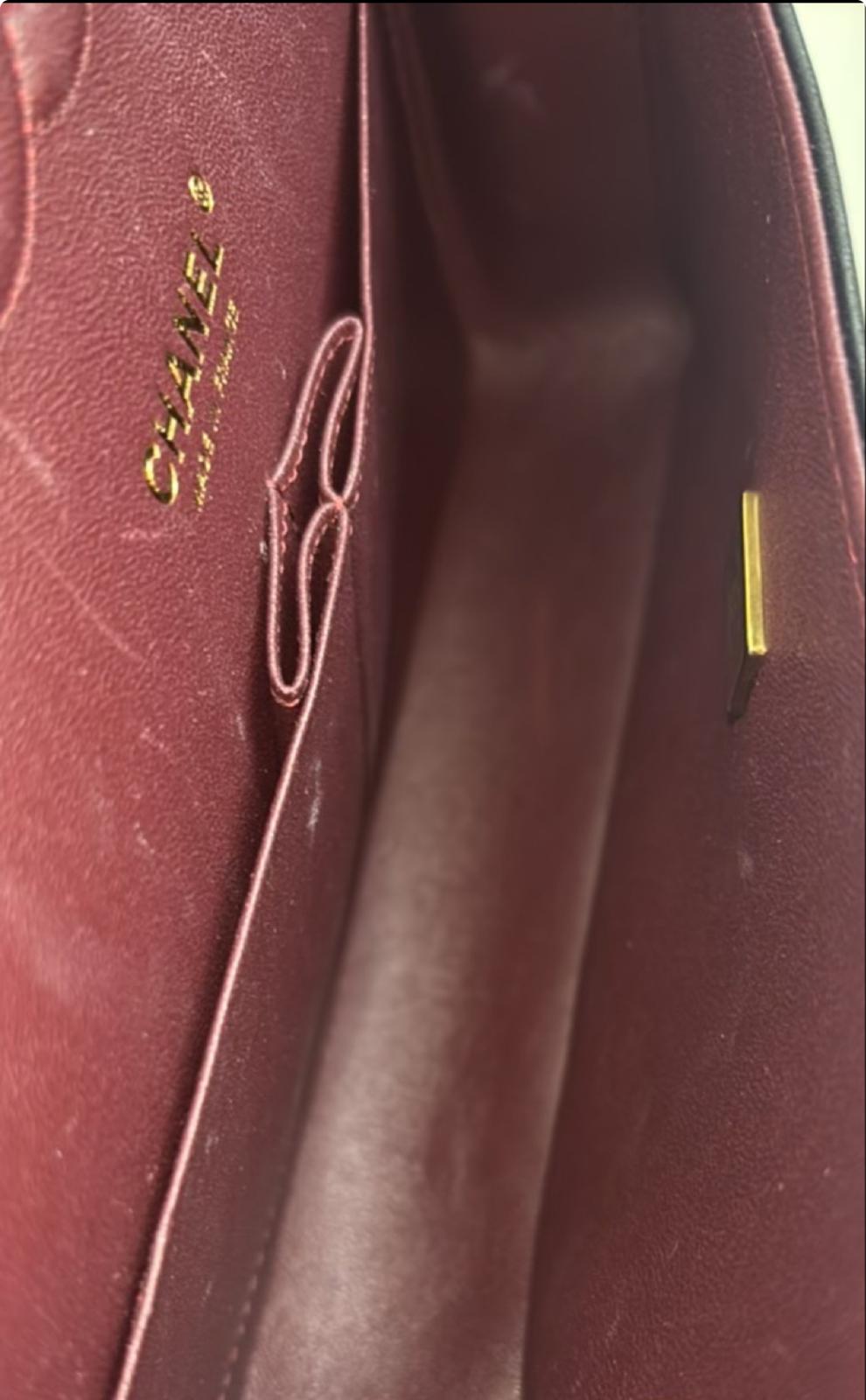 Chanel Classic Medium Double Flap Bag – Rectangular, Black Quilted Lambskin image 12