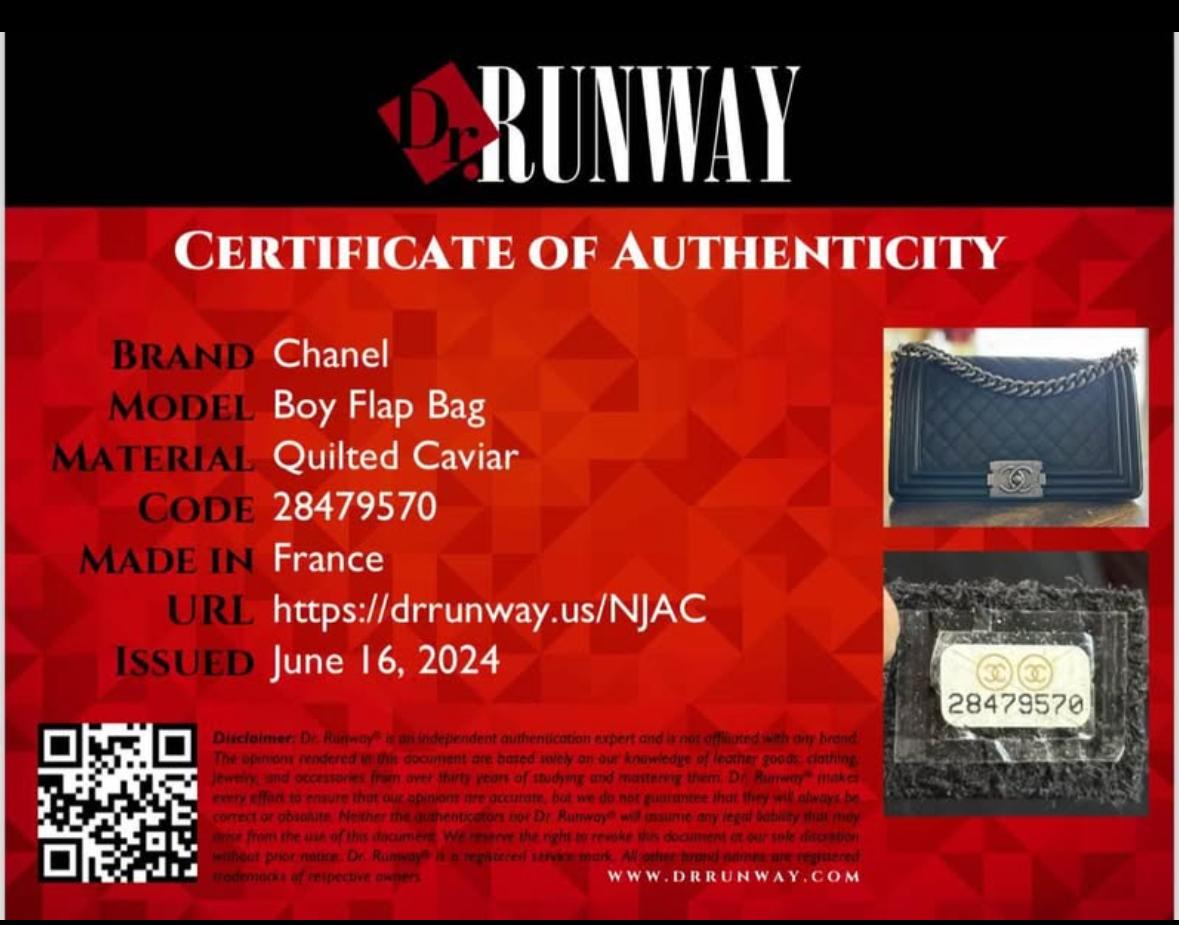 Chanel Quilted Caviar Medium BOY Flap Bag image 8