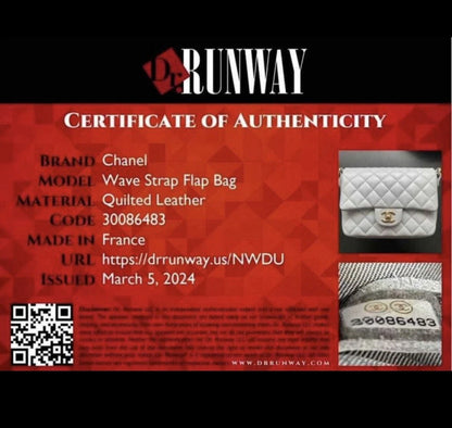 Chanel wave strap flap bag image 4