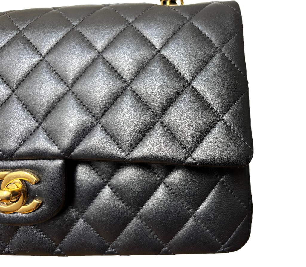 Chanel Classic Medium Double Flap Bag – Rectangular, Black Quilted Lambskin image 4