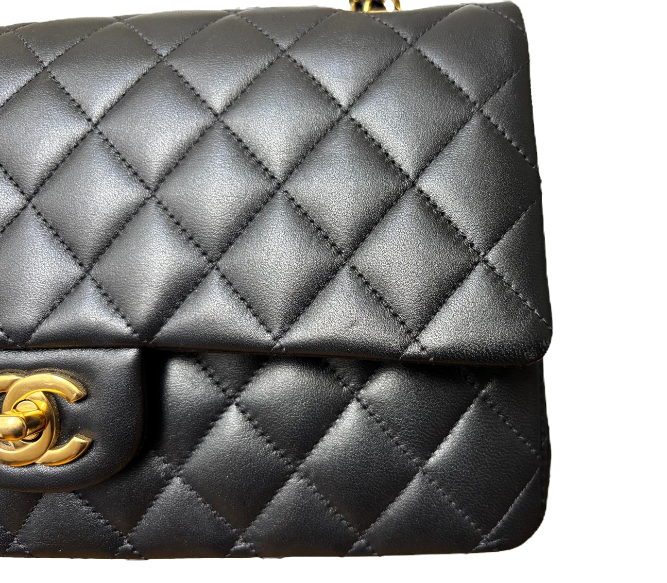 Chanel Classic Medium Double Flap Bag – Rectangular, Black Quilted Lambskin image 4
