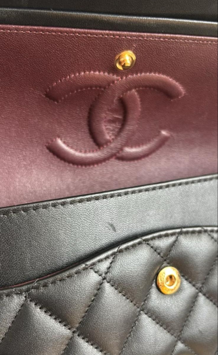 Chanel Classic Medium Double Flap Bag – Rectangular, Black Quilted Lambskin image 14