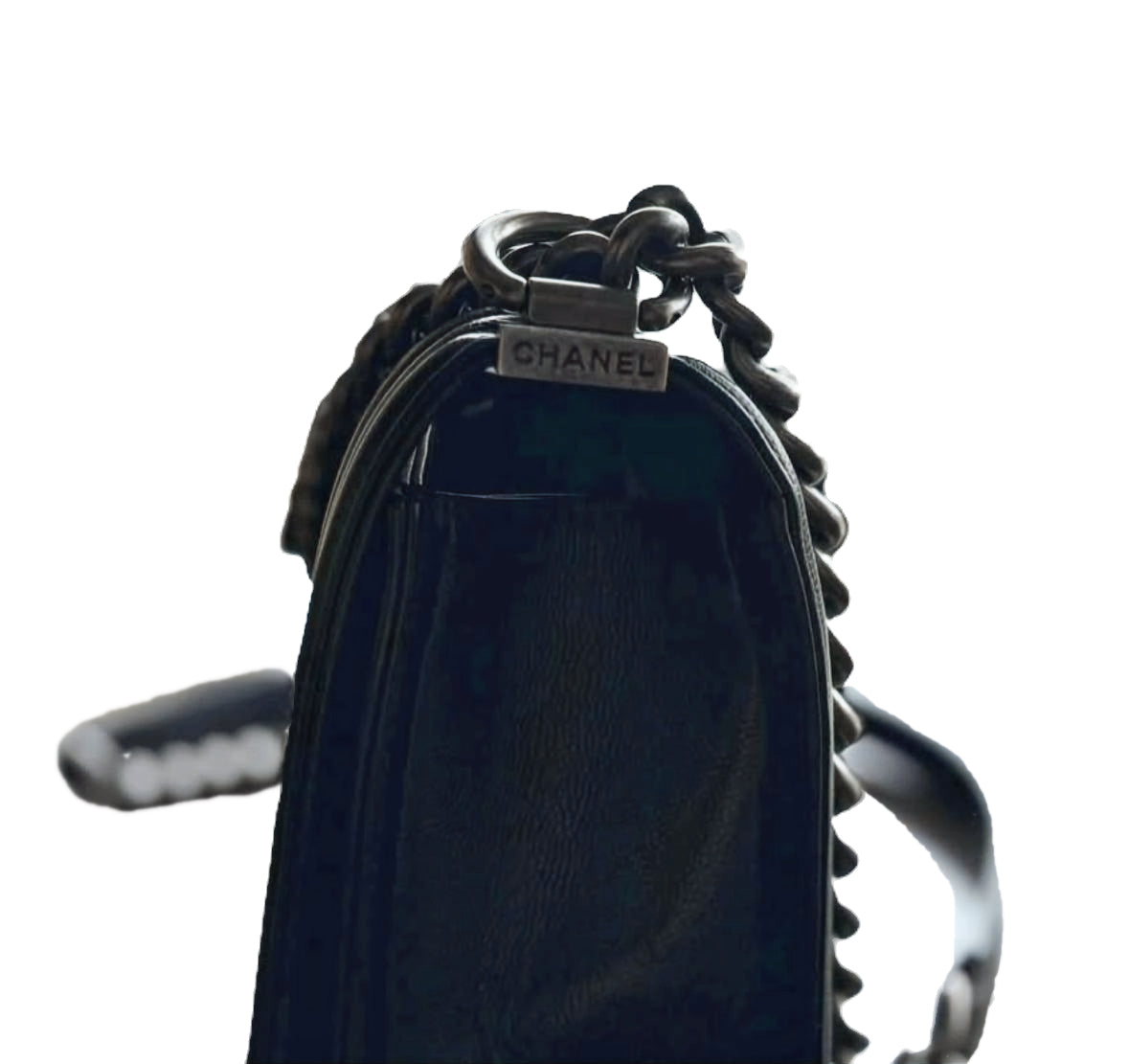 Chanel Quilted Caviar Medium BOY Flap Bag image 4