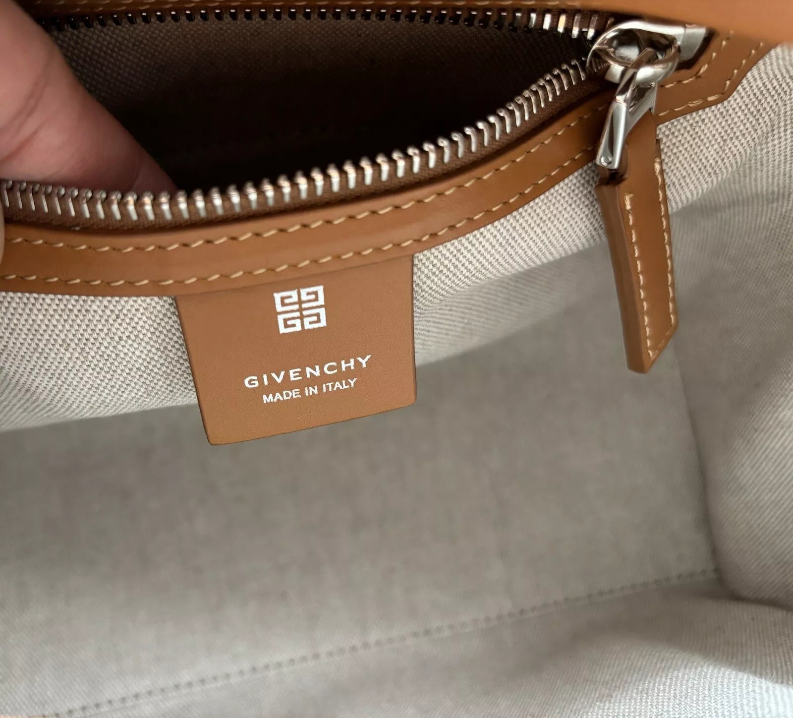 Givenchy Blue Mini Antigona Lock Denim Bag image 5