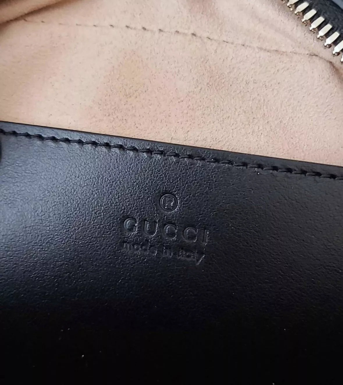 Gucci GG Marmont Chevron/Matelasse Shoulder Bag Small Black Leather image 2