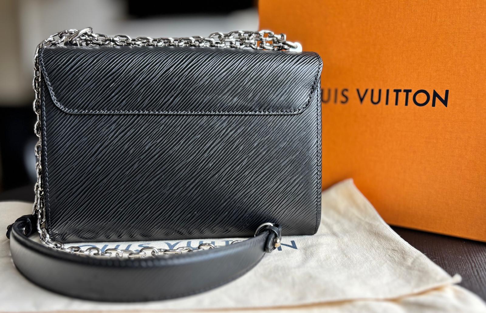 حقيبة لويس فويتون تويست إم إم من جلد إيبي الأسود