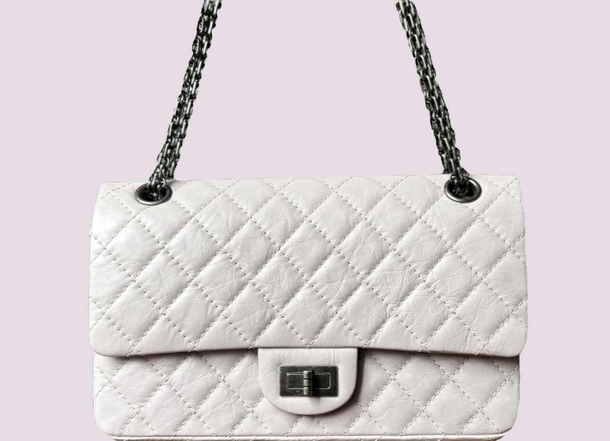 Chanel 2.55 Reissue Flap Bag Rare Lilac with Ruthenium Hardware image 0