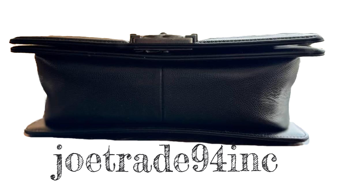 Chanel Quilted Caviar Medium BOY Flap Bag image 3