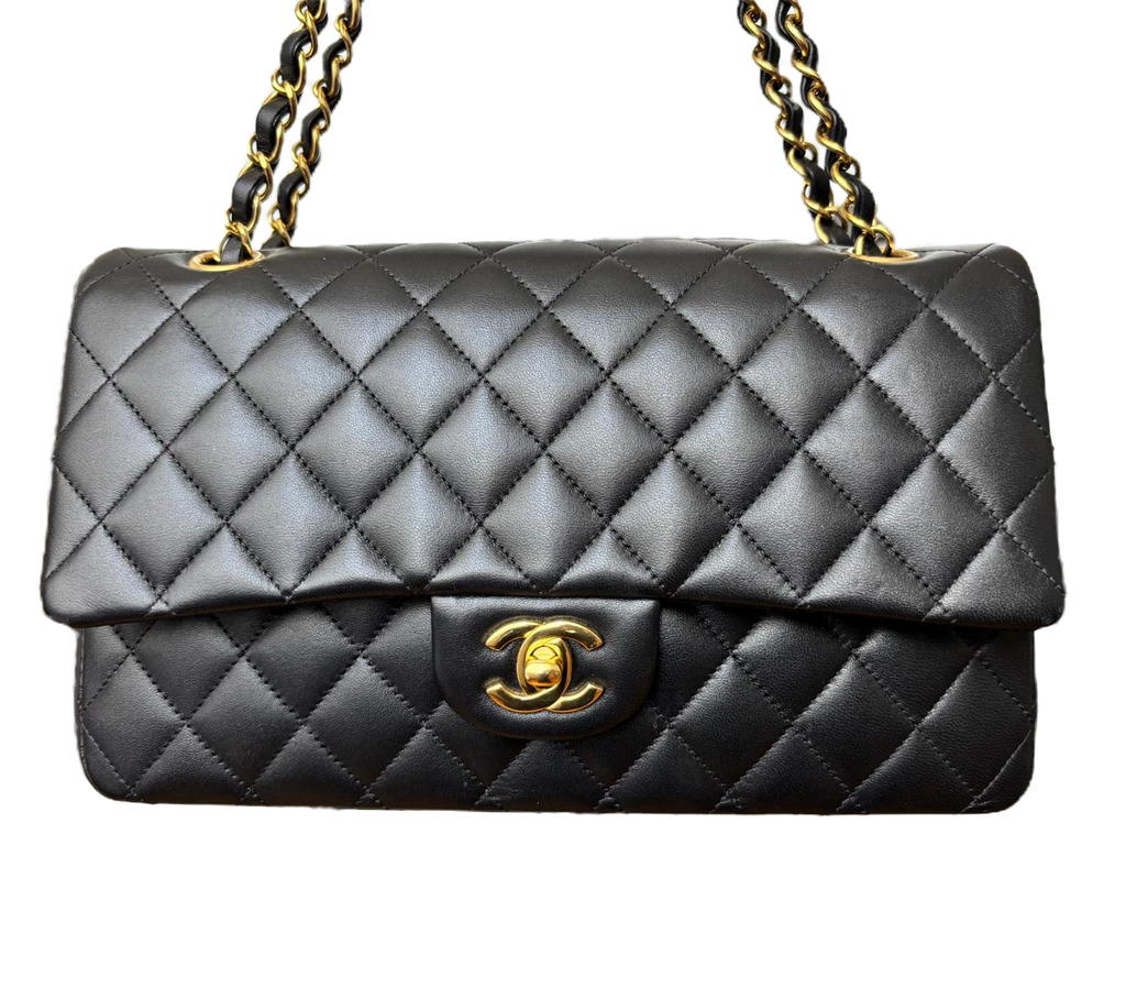 Chanel Classic Medium Double Flap Bag – Rectangular, Black Quilted Lambskin image 1