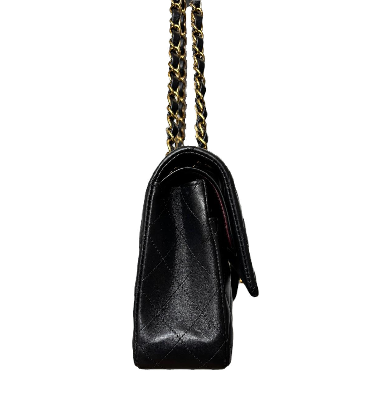Chanel Classic Medium Double Flap Bag – Rectangular, Black Quilted Lambskin image 8