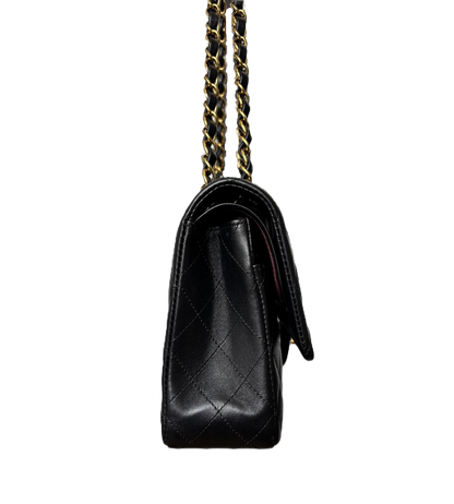 Chanel Classic Medium Double Flap Bag – Rectangular, Black Quilted Lambskin image 8
