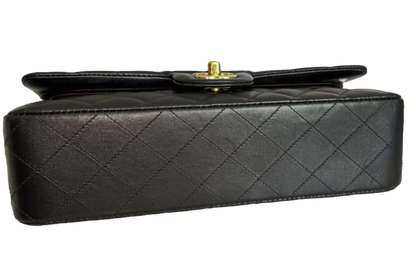 Chanel Classic Medium Double Flap Bag – Rectangular, Black Quilted Lambskin image 10