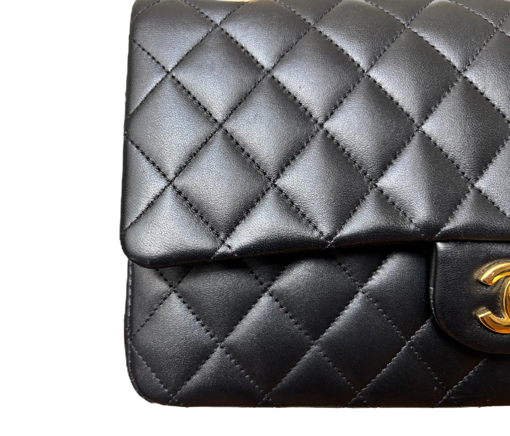 Chanel Classic Medium Double Flap Bag – Rectangular, Black Quilted Lambskin image 5