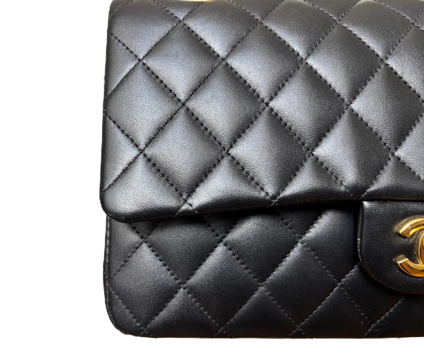 Chanel Classic Medium Double Flap Bag – Rectangular, Black Quilted Lambskin image 5