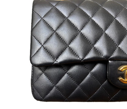 Chanel Classic Medium Double Flap Bag – Rectangular, Black Quilted Lambskin image 5