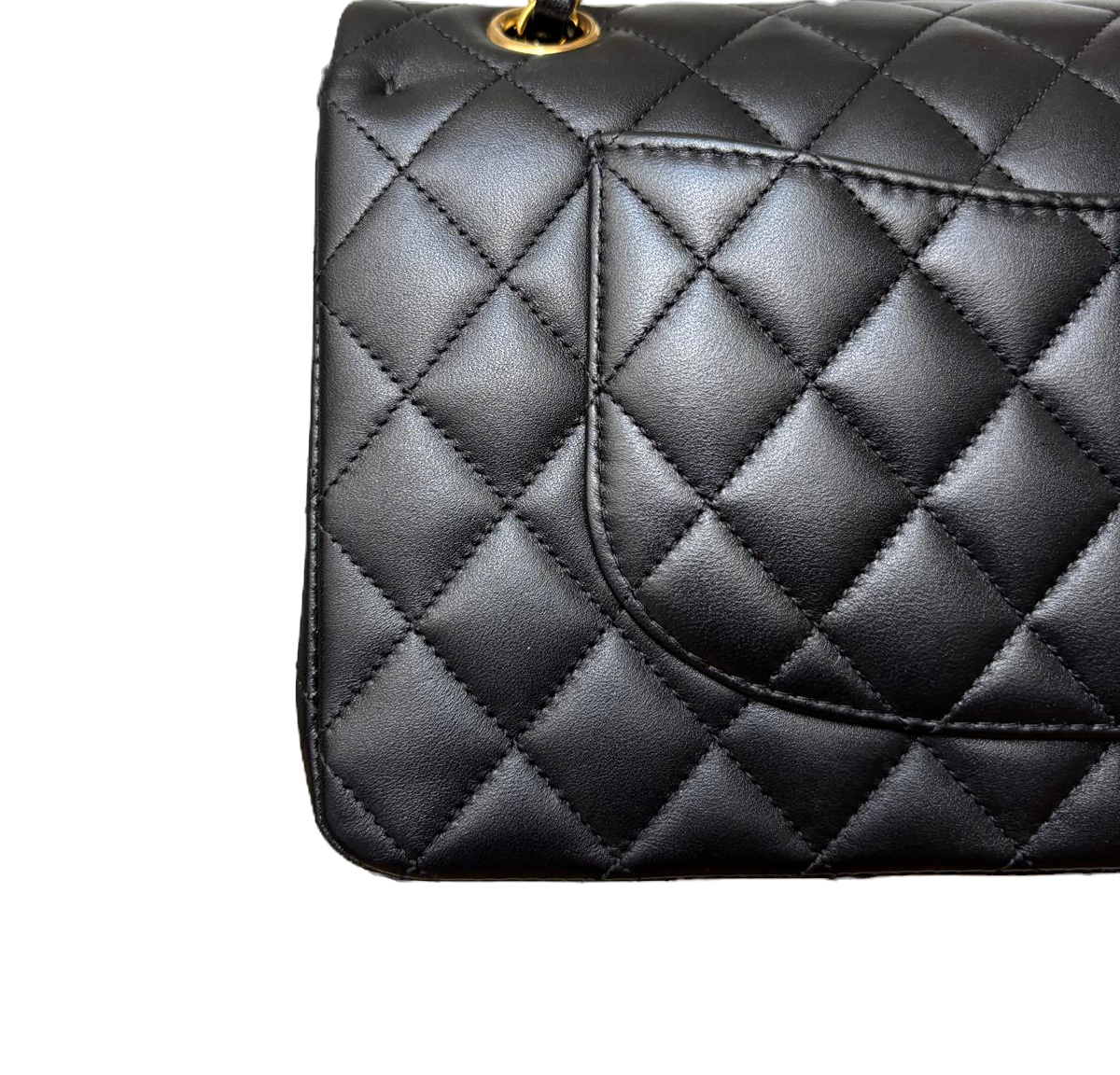 Chanel Classic Medium Double Flap Bag – Rectangular, Black Quilted Lambskin image 7