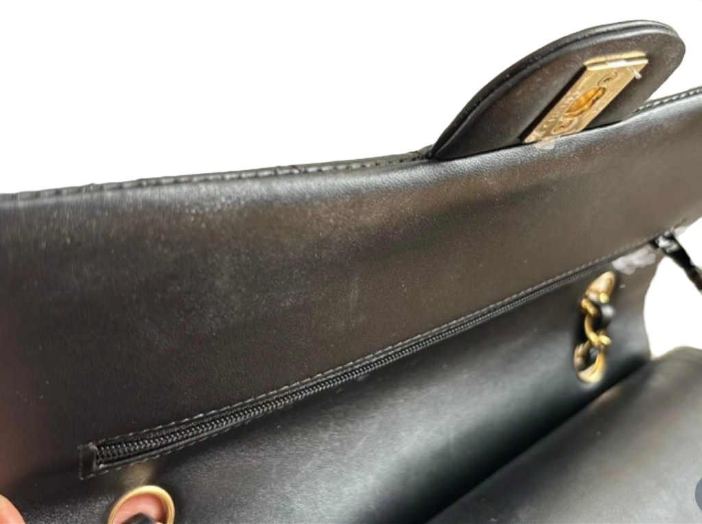 Chanel Classic Medium Double Flap Bag – Rectangular, Black Quilted Lambskin image 11