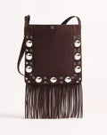 VALENTINO GARAVANI_  NELLCÔTE SUEDE SHOULDER BAG WITH FRINGES image 0